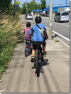 愚息と自転車