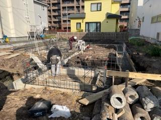 基礎工事（鉄筋検査）
