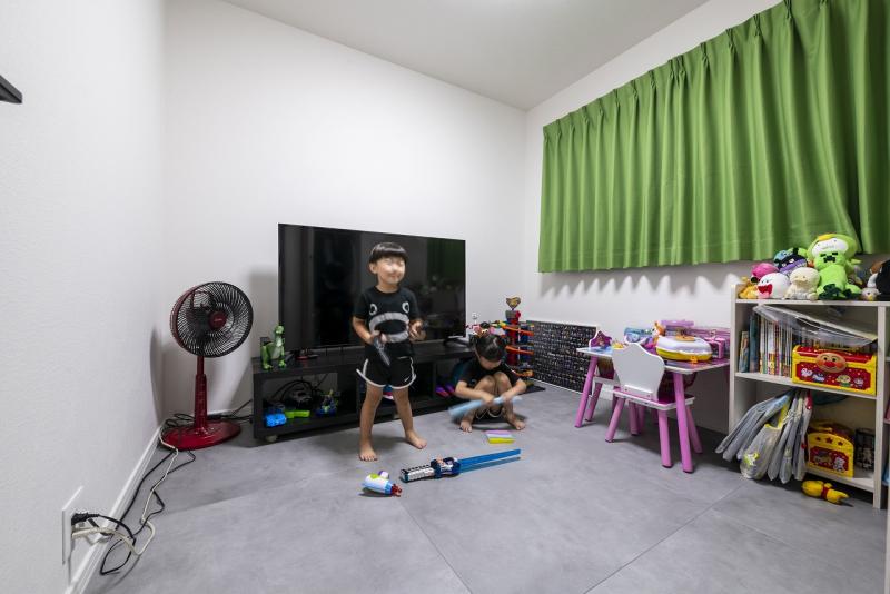 子供部屋:お子様のお部屋は2つ1階にプラン