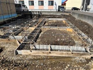 基礎工事（鉄筋検査）