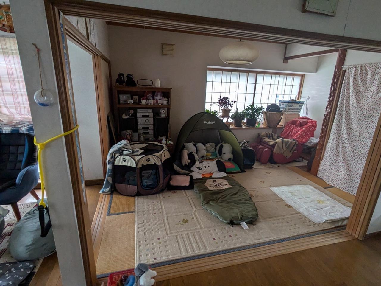 和室：物が多く雑然としがちだった和室
