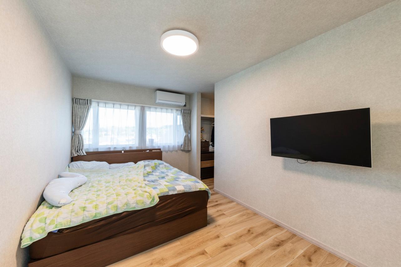 7.5帖の主寝室は家族で使える3帖のウォークインクローゼット付き