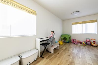 子供部屋：ピアノを気兼ねなく楽しめるのも注文住宅の醍醐味の一つ