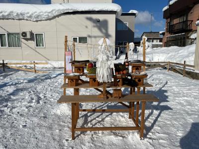 地鎮祭。天候が良かったです。