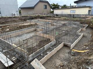 基礎工事（鉄筋検査）