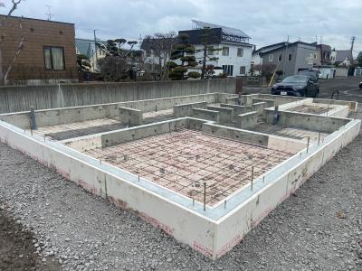基礎工事（土間鉄筋）